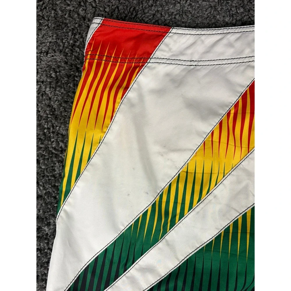 Billabong Andy Irons Rising Sun Board Shorts Mens 44 Rasta Y2K M127JRIS